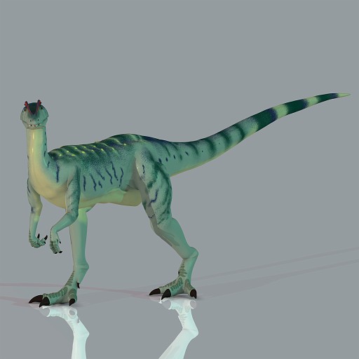 Dilo 06 B Kopie.jpg - Rendered Image of a Dinosaur - with Clipping Path